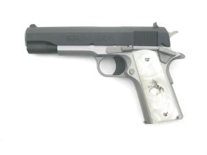 colt 02091z .38 super stainless blue 2 tone government 1911