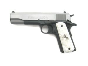 colt 02991Z .38 super blue stainless government 1911 pearl grips