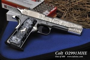 colt mexican heritage 1991 .38 super engraved talo