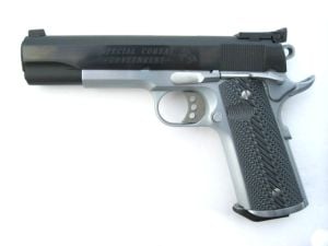 colt special combat government 45 1911 blue nickel competition 01980CM