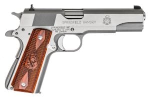 SPRINGFIELD 1911 MIL-SPEC 45 ACP 5" Stainless MS Gear Package